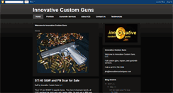Desktop Screenshot of innovativecustomguns.com